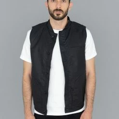 NEW ARRIVALS Rogue Territory Waxed Canvas Supply Vest Black