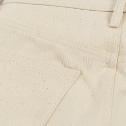 NEW ARRIVALS Rogue Territory 14oz Silveridge Ecru Slim Straight Jeans