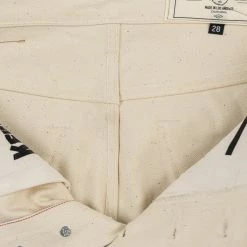 NEW ARRIVALS Rogue Territory 14oz Silveridge Ecru Slim Straight Jeans