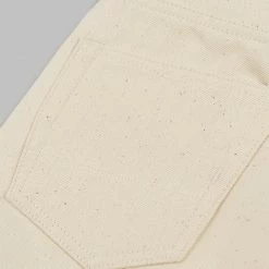 NEW ARRIVALS Rogue Territory 14oz Silveridge Ecru Slim Straight Jeans