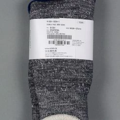 ROTOTO Double Face Crew Socks "Merino Wool & Organic Cotton" Charcoal