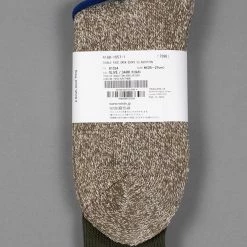 ROTOTO Double Face Crew Socks "Silk & Cotton" Olive/Dark Khaki