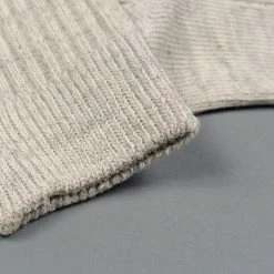 ROTOTO Organic Cotton Daily 3 Pack Ribbed Crew Socks Ecru/Grey 21 ROTOTO Organic Cotton Daily 3 Pack Ribbed Crew Socks Ecru/Grey