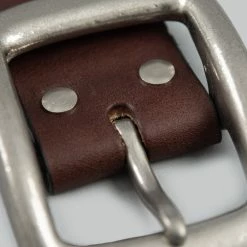 Samurai Jeans W001 Heavy Weight Curved Belt Brown