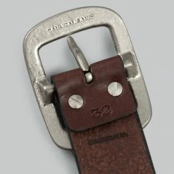 Samurai Jeans W001 Heavy Weight Curved Belt Brown