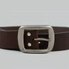 Samurai Jeans W001 Heavy Weight Curved Belt Brown