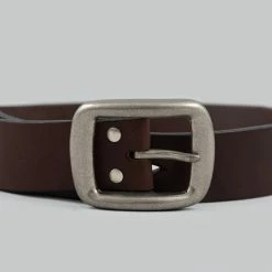 Samurai Jeans W001 Heavy Weight Curved Belt Brown