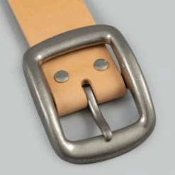 Samurai Jeans W001 Heavy Weight Curved Belt Natural NEW ARRIVALS