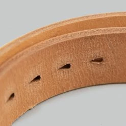 Samurai Jeans W001 Heavy Weight Curved Belt Natural NEW ARRIVALS