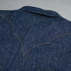 Samurai Jeans 10oz "Hisho SWD-L02-OVS" Selvedge Western Denim Shirt 42 Samurai Jeans 10oz