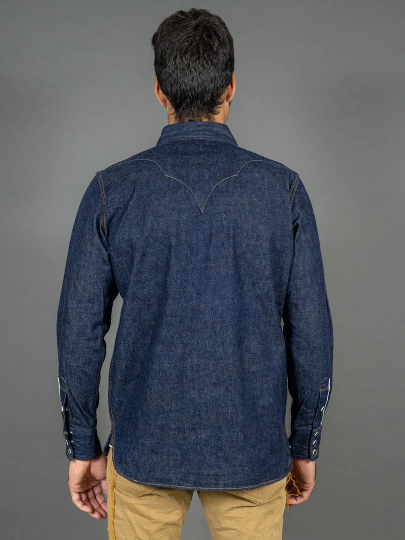 Samurai Jeans 10oz "Hisho SWD-L02-OVS" Selvedge Western Denim Shirt 4 Samurai Jeans 10oz "Hisho SWD-L02-OVS" Selvedge Western Denim Shirt