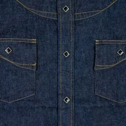 Samurai Jeans 10oz "Hisho SWD-L02-OVS" Selvedge Western Denim Shirt 41 Samurai Jeans 10oz