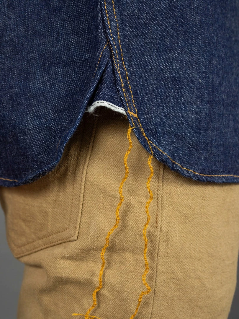 Samurai Jeans 10oz "Hisho SWD-L02-OVS" Selvedge Western Denim Shirt 8 Samurai Jeans 10oz "Hisho SWD-L02-OVS" Selvedge Western Denim Shirt