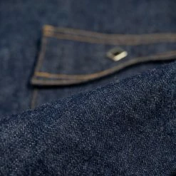 Samurai Jeans 10oz "Hisho SWD-L02-OVS" Selvedge Western Denim Shirt 56 Samurai Jeans 10oz