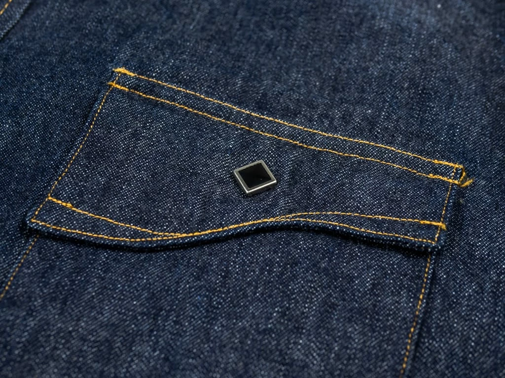 Samurai Jeans 10oz "Hisho SWD-L02-OVS" Selvedge Western Denim Shirt 14 Samurai Jeans 10oz "Hisho SWD-L02-OVS" Selvedge Western Denim Shirt