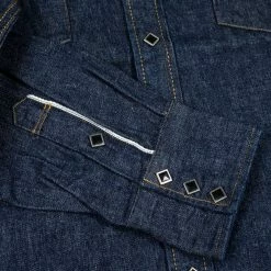 Samurai Jeans 10oz "Hisho SWD-L02-OVS" Selvedge Western Denim Shirt 45 Samurai Jeans 10oz