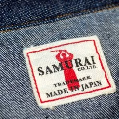 Samurai Jeans 10oz "Hisho SWD-L02-OVS" Selvedge Western Denim Shirt 54 Samurai Jeans 10oz