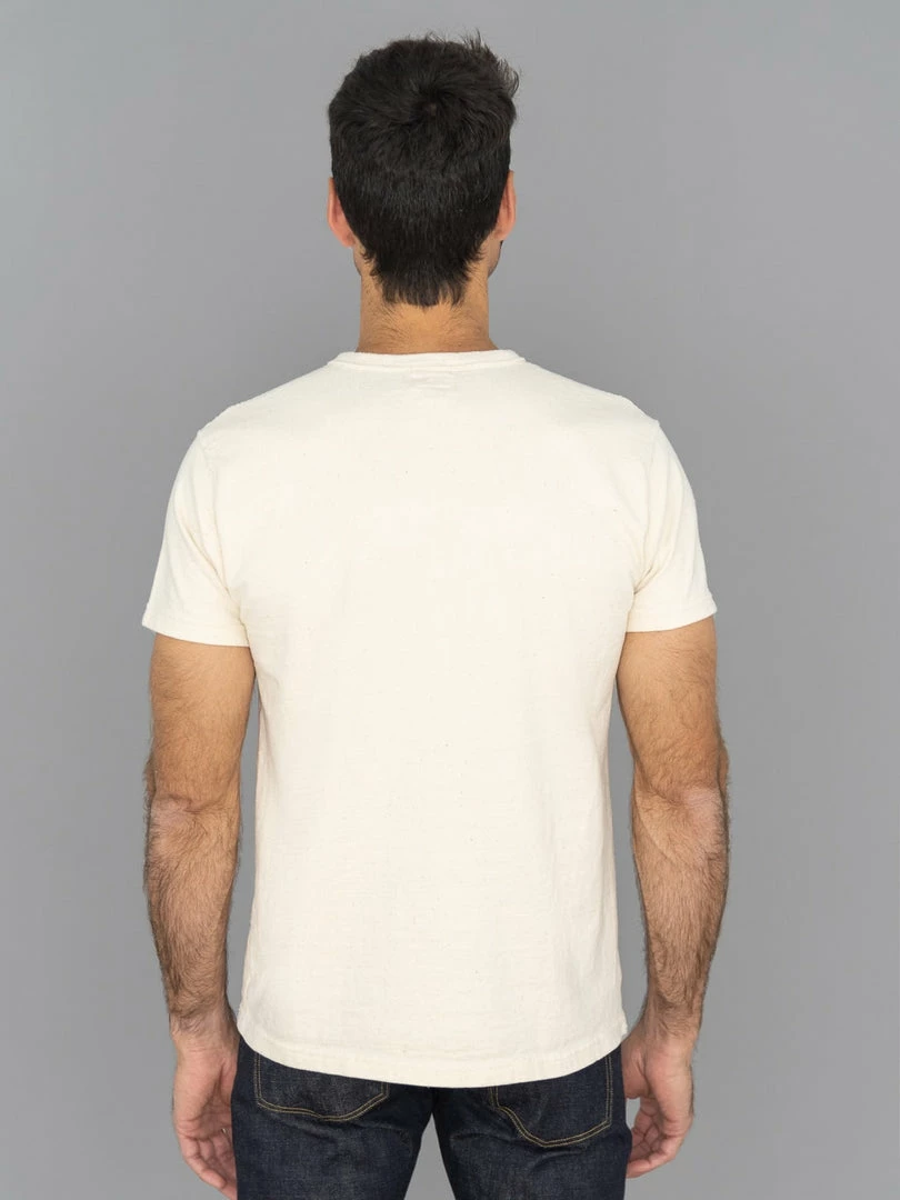 Samurai Jeans SJST-SC02 Japanese Cotton Henley T-Shirt Natural 4 Samurai Jeans SJST-SC02 Japanese Cotton Henley T-Shirt Natural