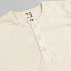 Samurai Jeans SJST-SC02 Japanese Cotton Henley T-Shirt Natural 25 Samurai Jeans SJST-SC02 Japanese Cotton Henley T-Shirt Natural