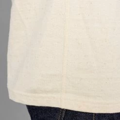Samurai Jeans SJST-SC01 Japanese Cotton Crew T-Shirt Natural