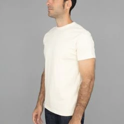 Samurai Jeans SJST-SC01 Japanese Cotton Crew T-Shirt Natural