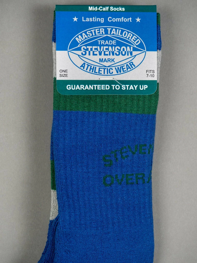 Stevenson Overall Co. Athletic Socks Blue 9 Stevenson Overall Co. Athletic Socks Blue