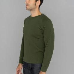 Stevenson Overall Co. Merino Wool Thermal Long Sleeve Shirt Olive NEW ARRIVALS 18 Stevenson Overall Co. Merino Wool Thermal Long Sleeve Shirt Olive NEW ARRIVALS