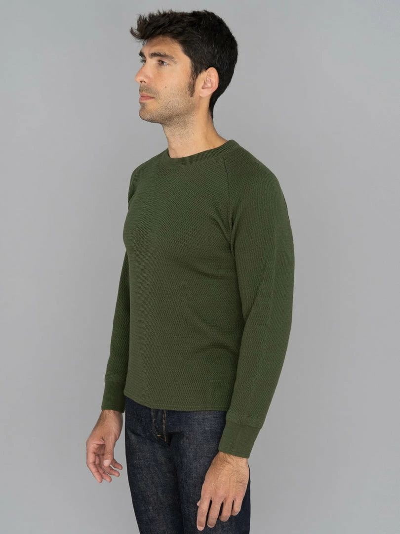 Stevenson Overall Co. Merino Wool Thermal Long Sleeve Shirt Olive NEW ARRIVALS 5 Stevenson Overall Co. Merino Wool Thermal Long Sleeve Shirt Olive NEW ARRIVALS