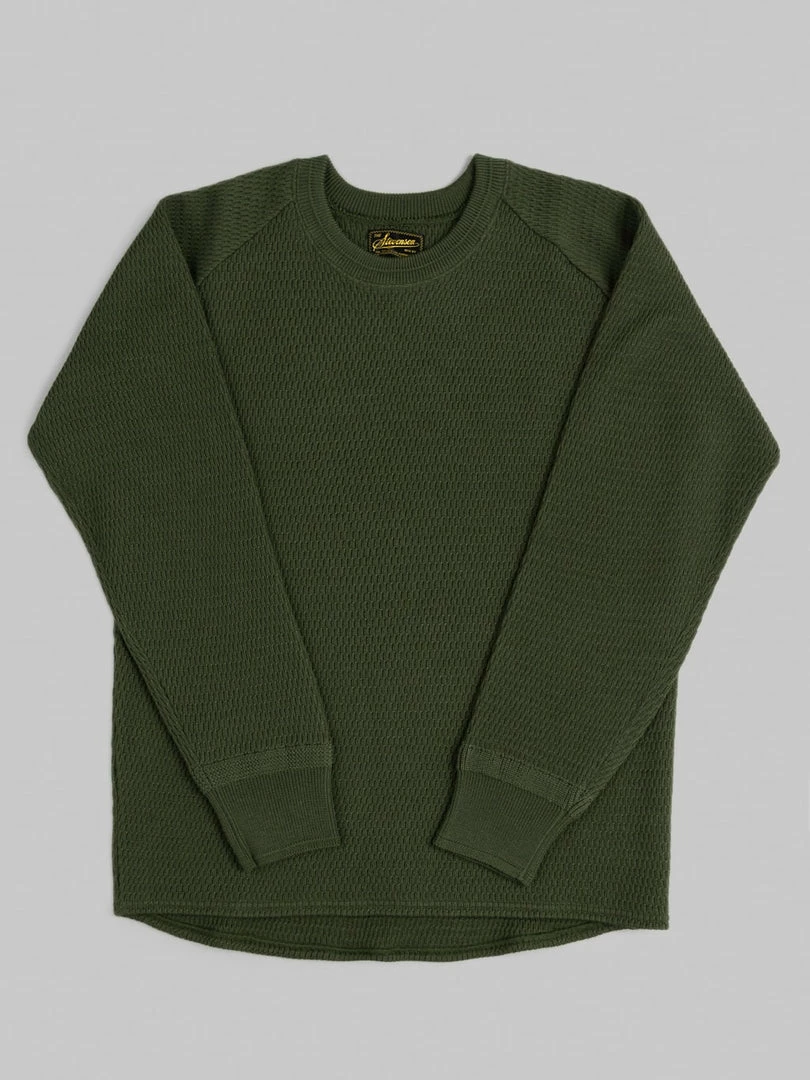 Stevenson Overall Co. Merino Wool Thermal Long Sleeve Shirt Olive NEW ARRIVALS 8 Stevenson Overall Co. Merino Wool Thermal Long Sleeve Shirt Olive NEW ARRIVALS