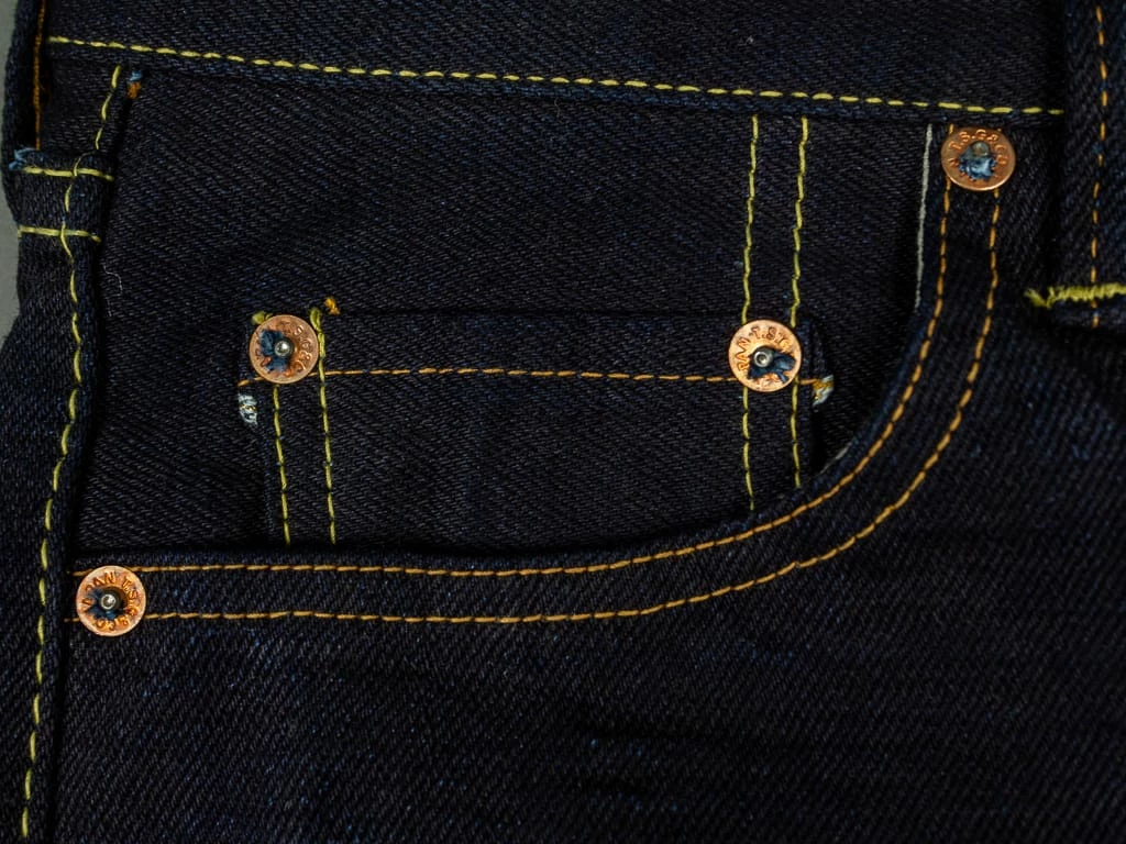 The Strike Gold 5004ID Double Indigo Straight Tapered Jeans 14 The Strike Gold 5004ID Double Indigo Straight Tapered Jeans