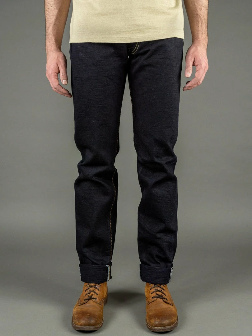 The Strike Gold 5004ID Double Indigo Straight Tapered Jeans 4 The Strike Gold 5004ID Double Indigo Straight Tapered Jeans
