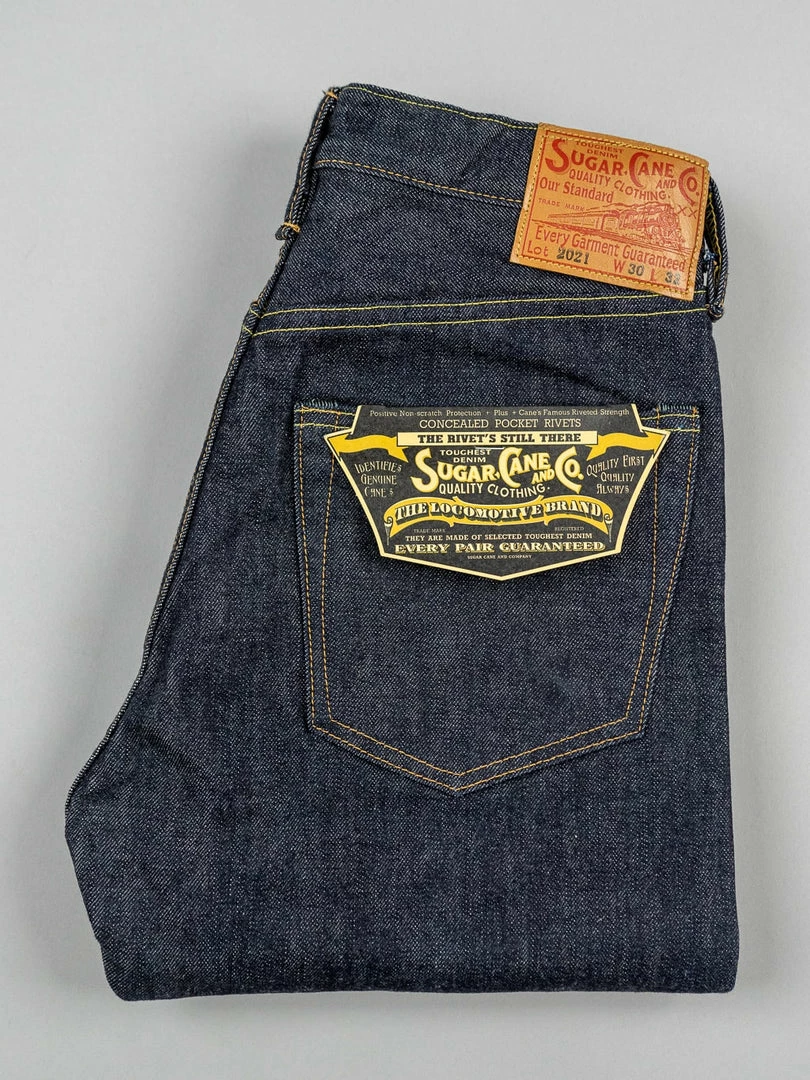 NEW ARRIVALS Sugar Cane "2021 Model" 14.25oz Slim Tapered Jeans 12 NEW ARRIVALS Sugar Cane "2021 Model" 14.25oz Slim Tapered Jeans