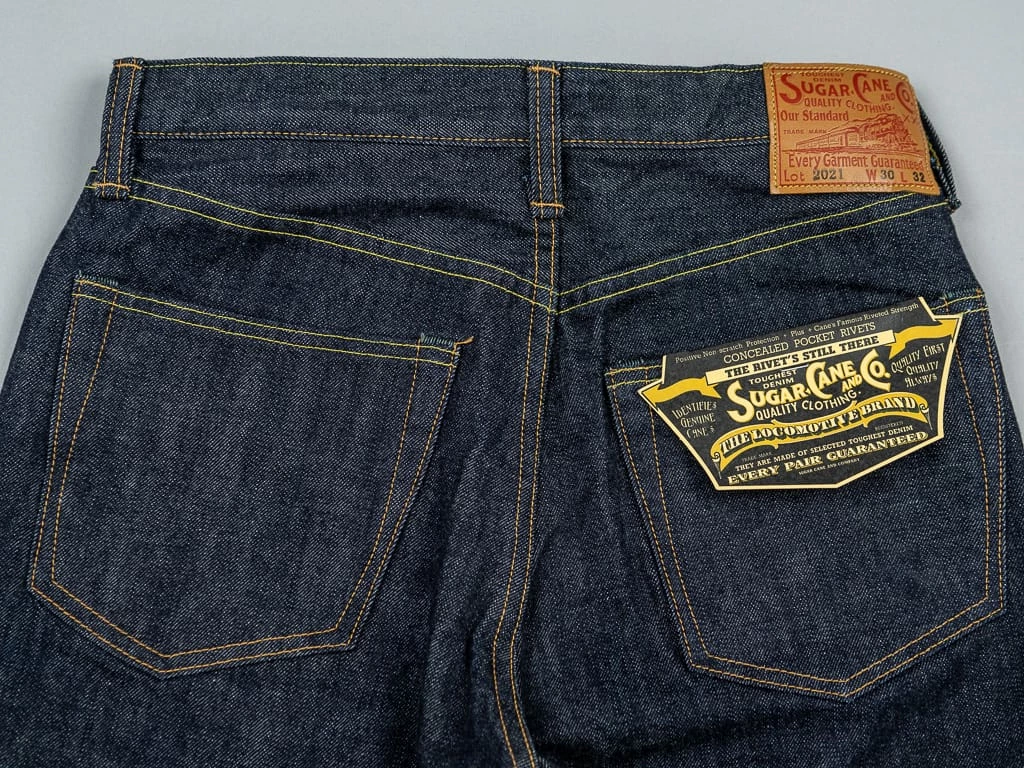 NEW ARRIVALS Sugar Cane "2021 Model" 14.25oz Slim Tapered Jeans 15 NEW ARRIVALS Sugar Cane "2021 Model" 14.25oz Slim Tapered Jeans