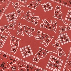 TCB Cat Bandana Red 11 TCB Cat Bandana Red
