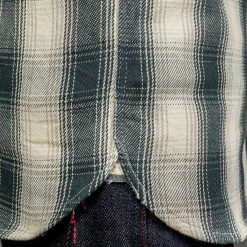 The Flat Head Ombré Flannel Shirt Ivory