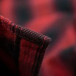 The Flat Head Ombré Flannel Shirt Red