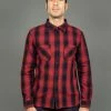 The Flat Head Ombré Flannel Shirt Red 2 The Flat Head Ombré Flannel Shirt Red