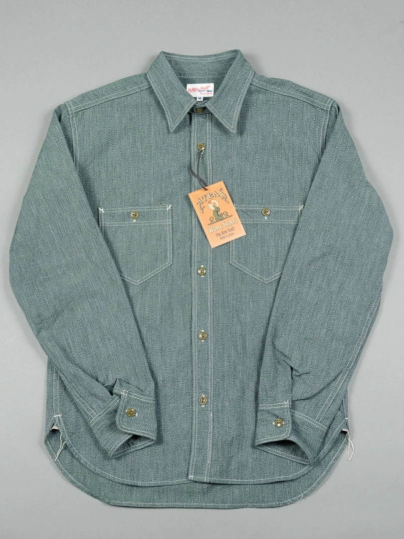 The Rite Stuff Atlas Salt & Pepper Work Shirt (Sage) 10 The Rite Stuff Atlas Salt & Pepper Work Shirt (Sage)