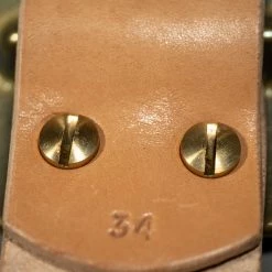 The Strike Gold Leather Belt Tan