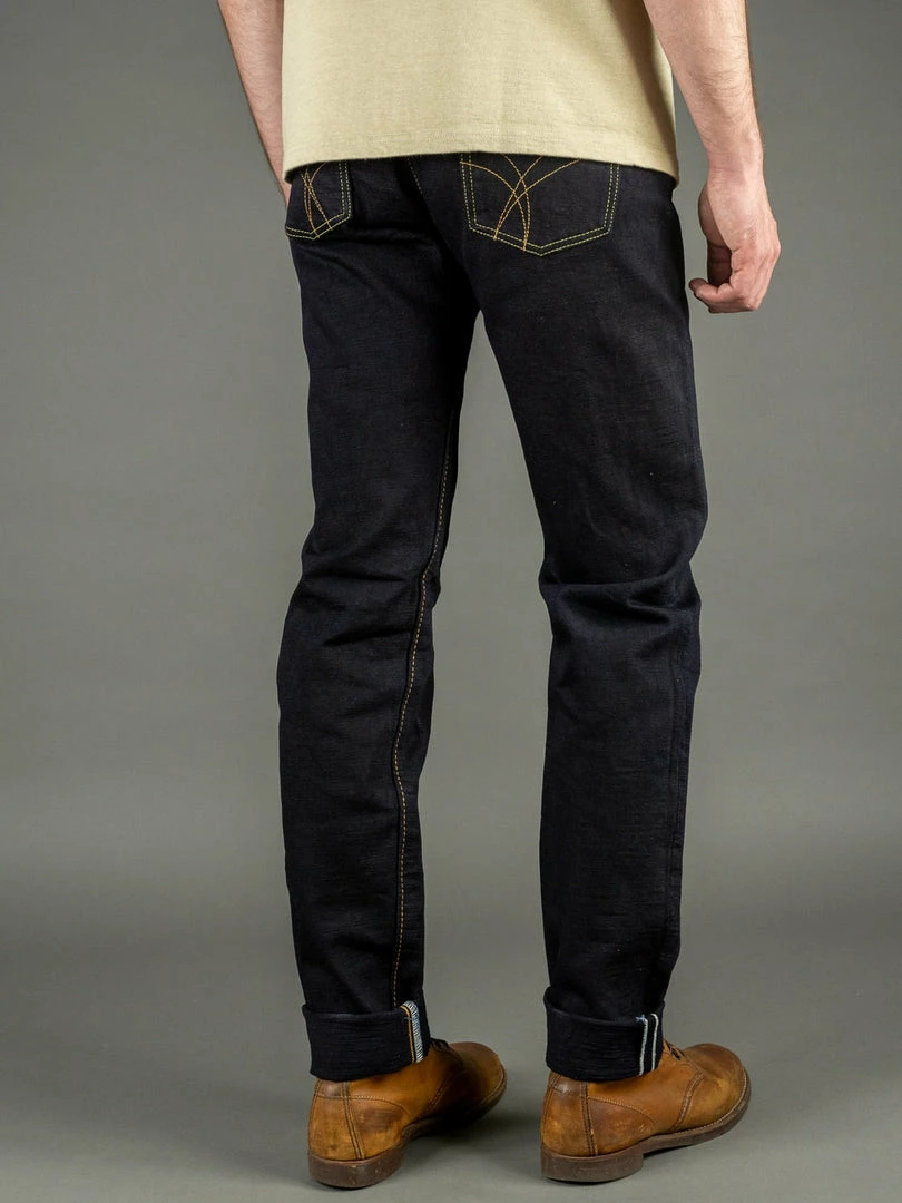 The Strike Gold 5004ID Double Indigo Straight Tapered Jeans 7 The Strike Gold 5004ID Double Indigo Straight Tapered Jeans