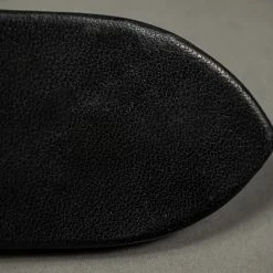 The Strike Gold Leather Belt Black