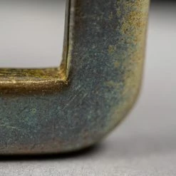 The Strike Gold Leather Belt Black