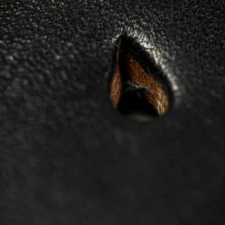 The Strike Gold Leather Belt Black