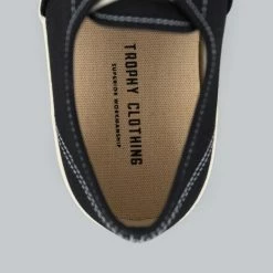 NEW ARRIVALS Trophy Clothing Mill Boat Shoes Black X Cream
