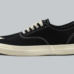 NEW ARRIVALS Trophy Clothing Mill Boat Shoes Black X Cream