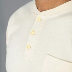 Trophy Clothing OD Henley Tee Natural NEW ARRIVALS