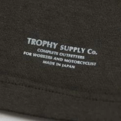 Trophy Clothing OD Henley Tee Gun Black