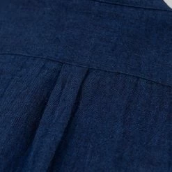 UES Indigo Band Collar Shirt