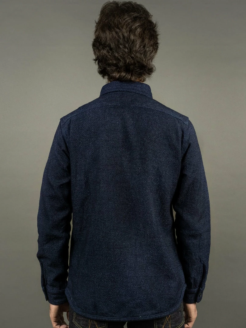 UES Indigo Extra Heavy Flannel Shirt 4 UES Indigo Extra Heavy Flannel Shirt