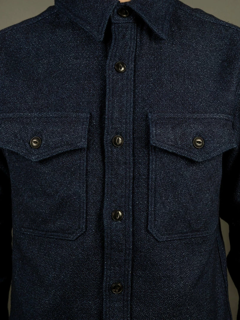 UES Indigo Extra Heavy Flannel Shirt 10 UES Indigo Extra Heavy Flannel Shirt